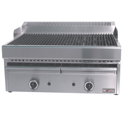 Grill-vapeur gaz avec grille de cuisson en fonte -Top- WR-GV67-77